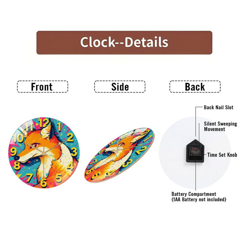Horloge murale 12 po