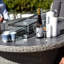Sofia 8 Seat Oval Firepit Dining Set