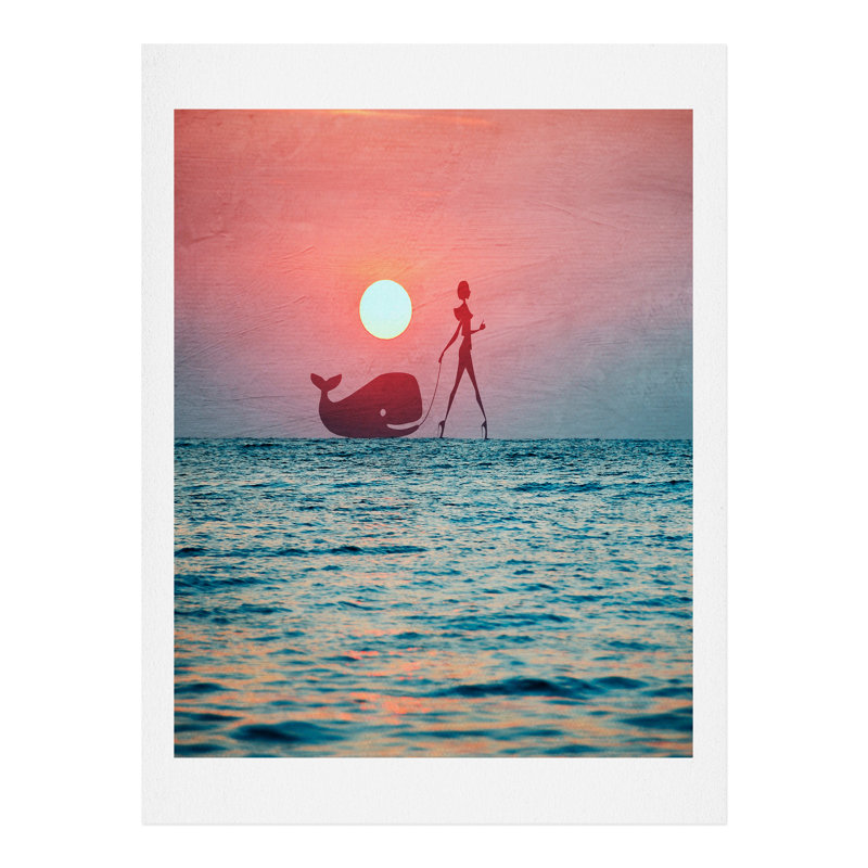 Reproduction d’art graphique sur papier « fancy pet » par belle13, H 24 po x l 18 po