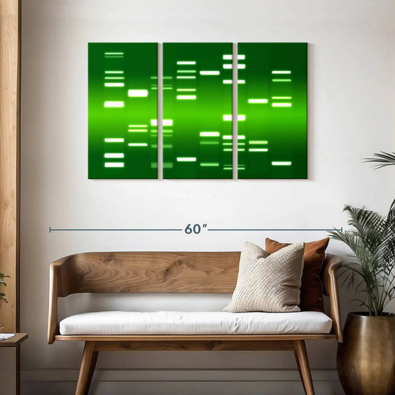 DNA Green, 28" H x 45" W