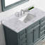 Comptoir de meuble-lavabo simple 48 po avec comptoir en pierre reconstituée   