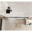 Frameless Shower Door with Clear Tempered Glass and Stainless Handle-113915406