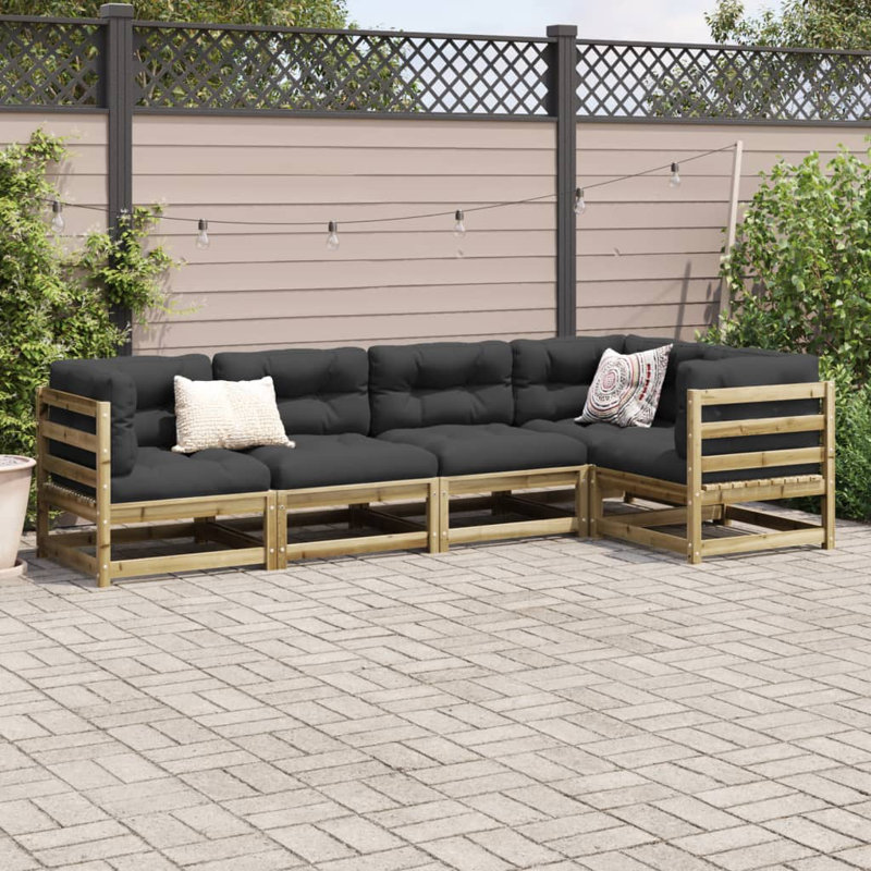 Garden Sofa, Dark Brown