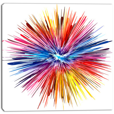 «Color Explosion», impression sur toile tendue