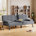 Dark Gray Linen Blend
