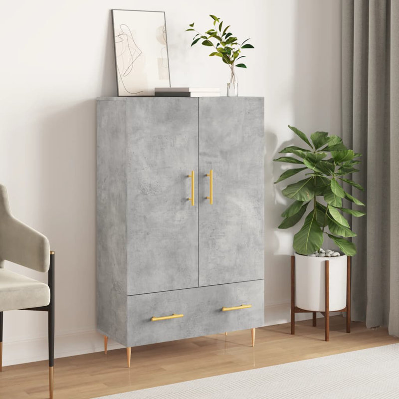 Ried 69.5cm Sideboard, Concrete Oak