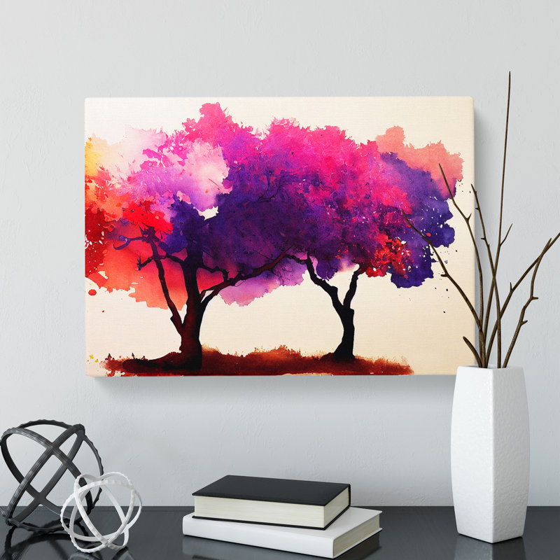 Watercolour Tree Painting Vol.4 - Wrapped Canvas