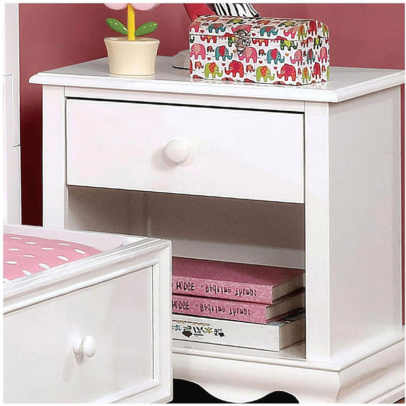 Table de chevet, blanc