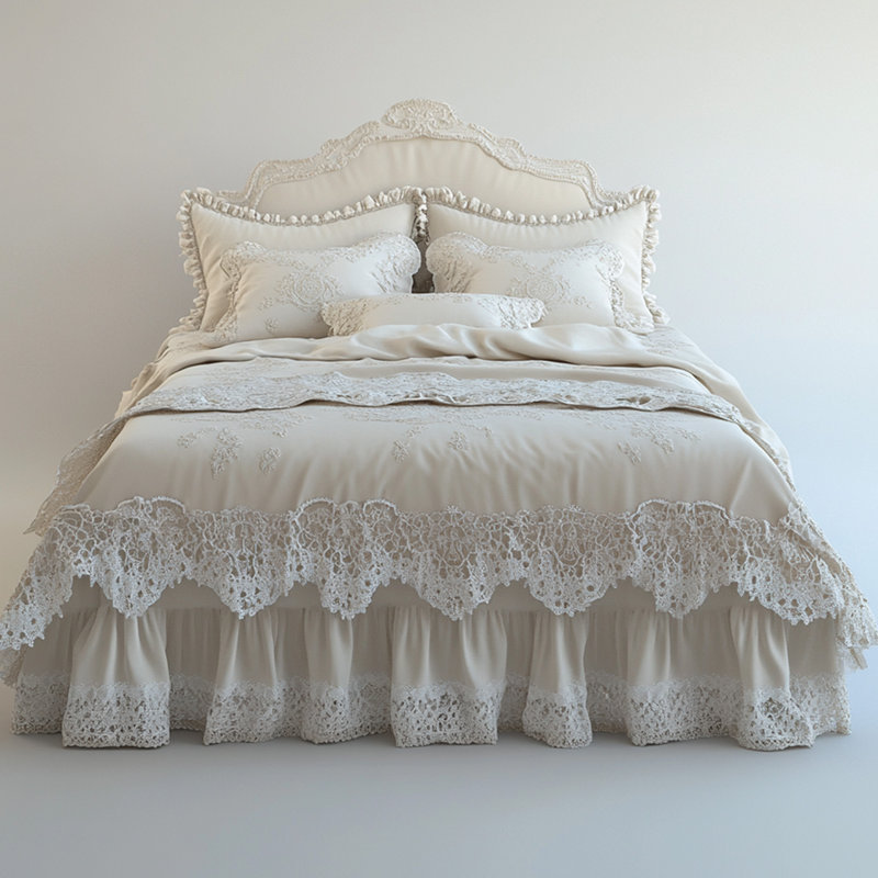 European Lace Bed Skirt