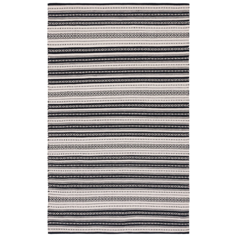 Danille Flat Weave Cotton Striped Rug, Rectangle 5' x 8'