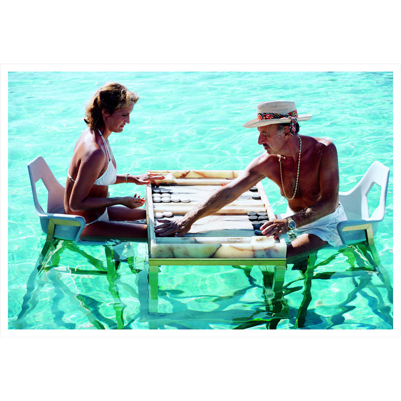 Keep Your Cool Print by Slim Aarons, 32.5" H x 48.5" W, Frameless Print, No Frame