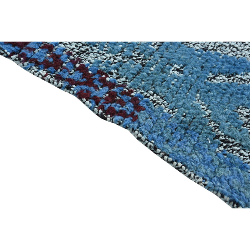 Tapis bleu 8 x 10 Philip