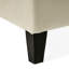 Button - Tufted and Diamond - Stitched Storage Ottoman, Beige