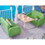 Banc décontracté en similicuir Bar Cafe