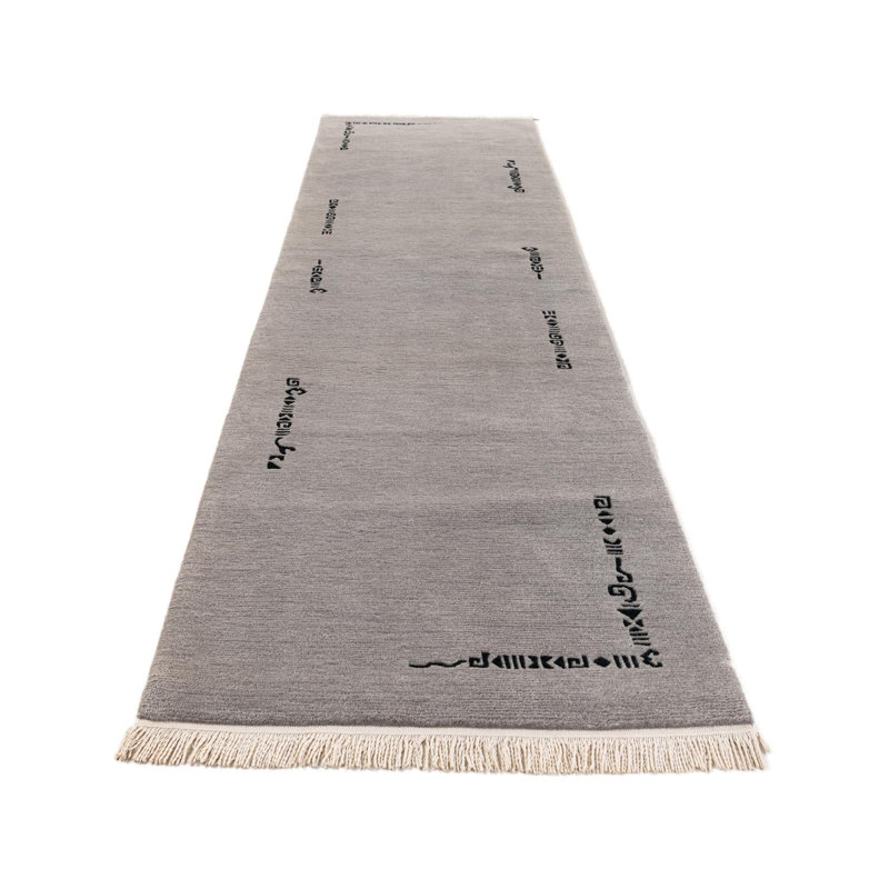 Tapis de couloir gris Jacoby