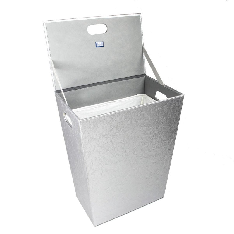 Complements Perle Laundry Hamper, Chrome