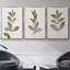 Bronze Leaf I - ensemble de 3 reproductions de photos sur toile-97757257-97757258