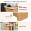 Table d'appoint de table fuselée (bois naturel)