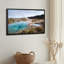 «Turquoise Geotheral Pool and Steam In Rugged Landscape», art mural sur toile-133549878