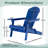 Afore Acacia Wood Folding Adirondack Chair-954656425