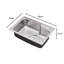 Belfry Kitchen Shawnee 450mm W Single Bowl Stainless Steel Kitchen Sink with 2 Faucet Holes
