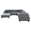 Canapé modulaire avec repose-pieds 6 pièces Sumekh-154834018