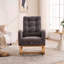 Chaise berçante d'appoint à haut dossier avec repose-pieds pour chambre à coucher ou espace de vie-1401279852