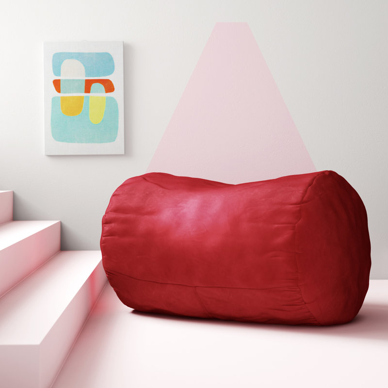 Gros fauteuil à billes et méridienne, Rouge