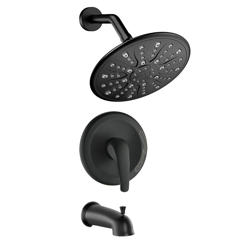 Ensemble de pomme de douche à pluie à une poignée avec douchette avec douchette (valve incluse)