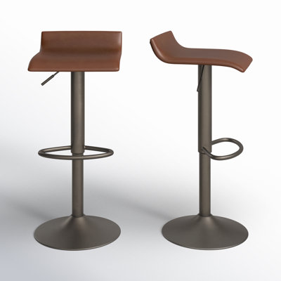 Camargo Swivel Adjustable Height Bar Stool by Wade Logan
