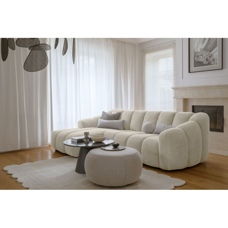 Shell Corner Sofa , Beige, 4, Left Hand Facing