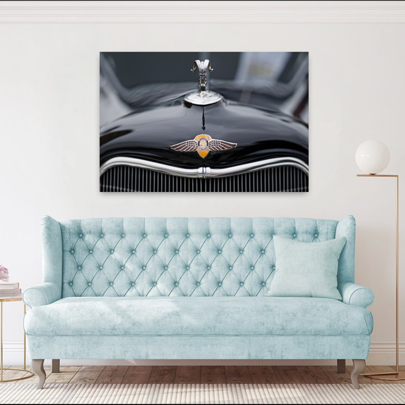 Close-up Of A Hood Ornament Of Dodge's Car Culver City Los Angeles County California USA by Scott M. Tansey - Wrapped Canvas Print