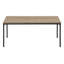 Ensemble de table basse et de table de bout contemporain 3 pièces avec plateau en stratifié durable et structure en métal élégant-828090031