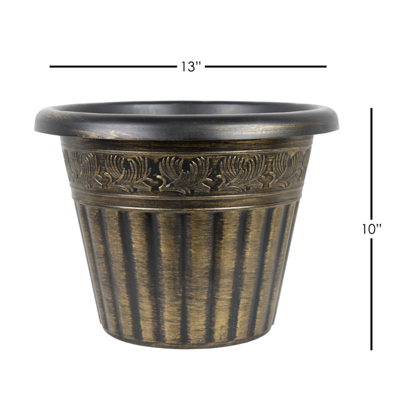 Ranstead Pot Planter, Gold