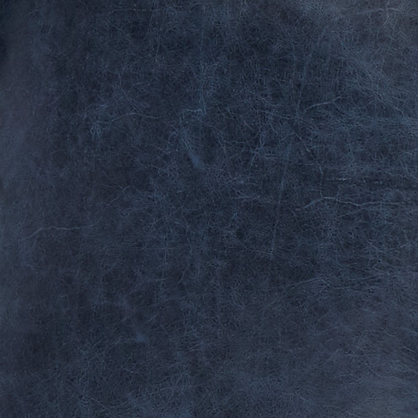 Bardot Leather Sofa, Ebony, Capri Denim