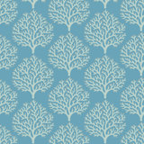 Beach Coral - Sanibel Blue Wallpaper