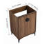 Meuble-lavabo moderne avec portes à fermeture douce et rangement spacieux