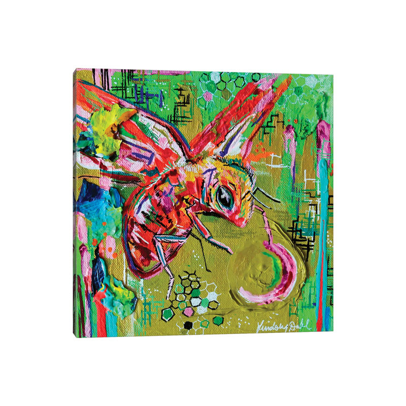 Buzz II by Lindsey Dahl - Wrapped Canvas Gallery-Wrapped Canvas Giclée, 30.48cm H x 30.48cm W