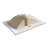 Wonline 18.1'' White Ceramic Rectangular Bathroom Sink with Faucet and Overflow