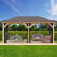 Ensemble de moustiquaire 12 'x 20' Meridian - Filet de qualité supérieure résistant aux rayons UV Phifer