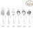 8-Piece Stainless Steel Serving Utensil Set, Dishwasher Safe Tableware For Travel & Hosting-478260935
