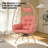 Oversized 360° Swivel Rattan Egg Chair Wicker Indoor Outdoor Patio Lounge Chair With Removable Thick Cushions-2009693523-2009693516
