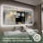 Sirard Frameless LED Lighted Bathroom Vanity Mirror Dimmable Anti Fog Wall Mirror-1666228318