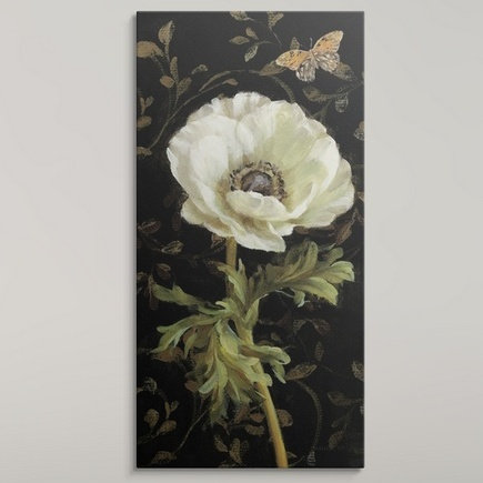 « fleurs i », danhui nai, reproduction d’art Jardin Paris, H 32 po x l 20 po x P 1 po, Cadre noir