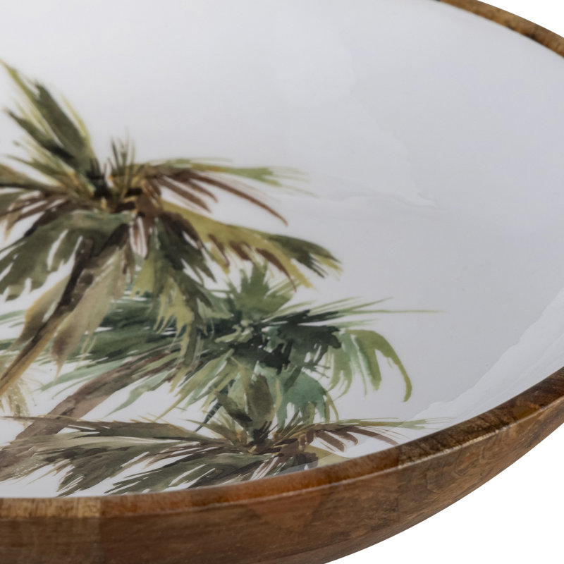 Mango Wood Large Round Bowl