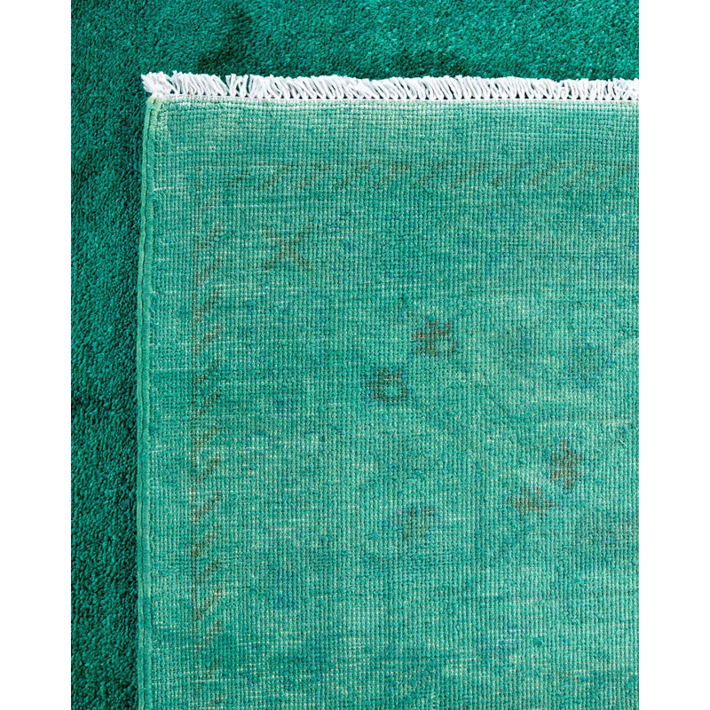 Overyed One-of-a-Kind Rectangle 9'3" X 12'1" Hand Knotted Area Rug