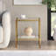 Hera Glass Top End Table-1683621349
