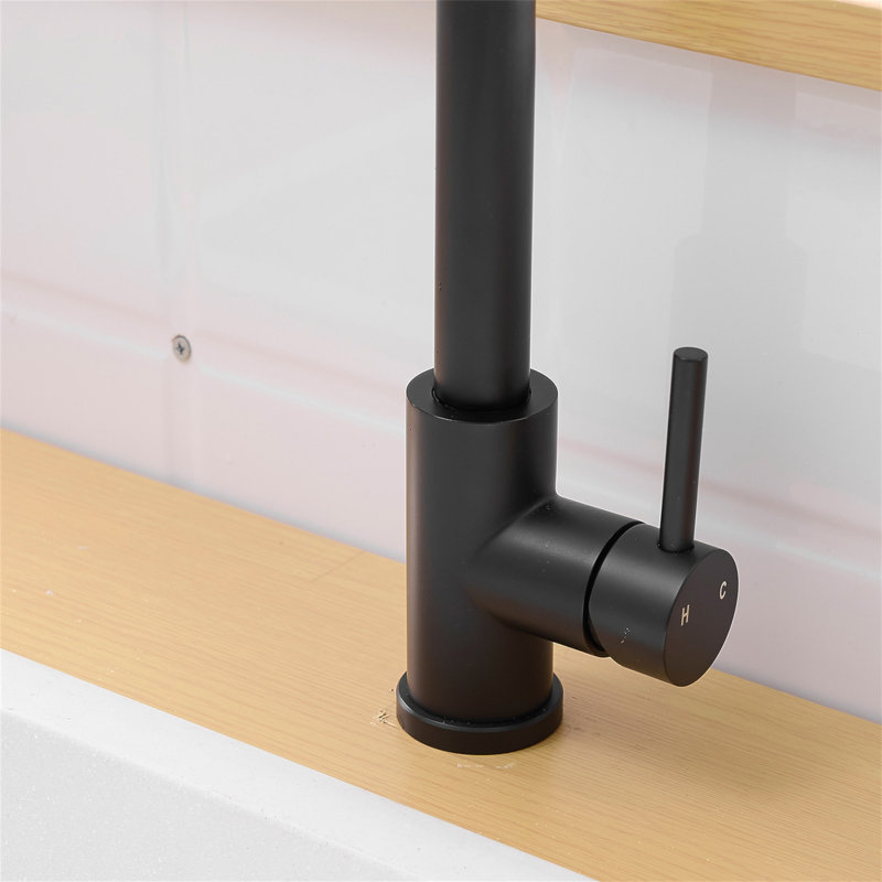 Robinet de lavabo, robinets de cuisine noirs avec douchette extractible, robinet de mini-bar pour salle de bain