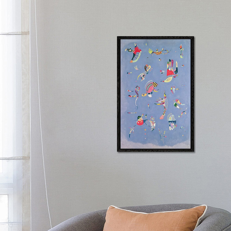 Sky Blue, 1940 by Wassily Kandinsky - Gallery-Wrapped Canvas Giclée on Canvas, Framed Print without Mat, Black