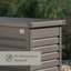 Coffre de terrasse en métal galvanisé avec serrure et vérin hydraulique à fermeture en douceur et à fermeture en douceur L 71,25 po x l 31,1 po x H 27,9 po Bioorts LeisureTime 210-94848103
